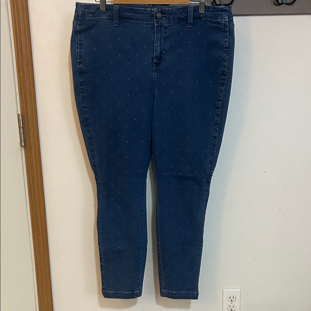 NYDJ Dark Blue Ankle Jeans, Ami Skinny, size 16